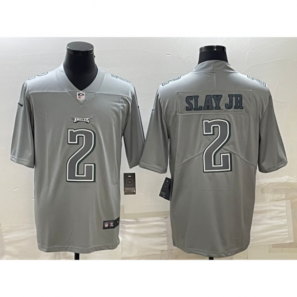 Men's Philadelphia Eagles #2 Darius Slay JR Gray Atmosphere Fashion Stitched Jersey