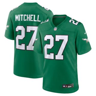 Men's Nike Quinyon Mitchell Kelly Green Philadelphia Eagles Alternate Game Jersey