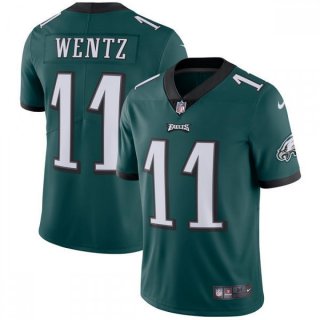 Youth Philadelphia Eagles #11 Carson Wentz Nike Midnight Green Vapor Untouchable Limited Stitched NFL Jersey