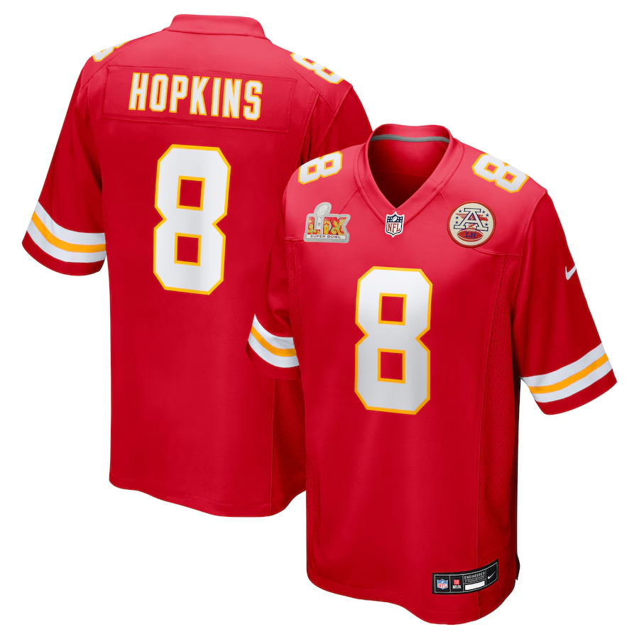 DeAndre Hopkins Kansas City Chiefs Nike Super Bowl LIX Game Player Jersey - Red